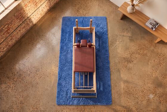 Jack Knife reformer on the cobalt Stage rug